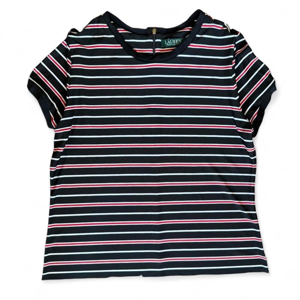 Ralph lauren striped black zip
